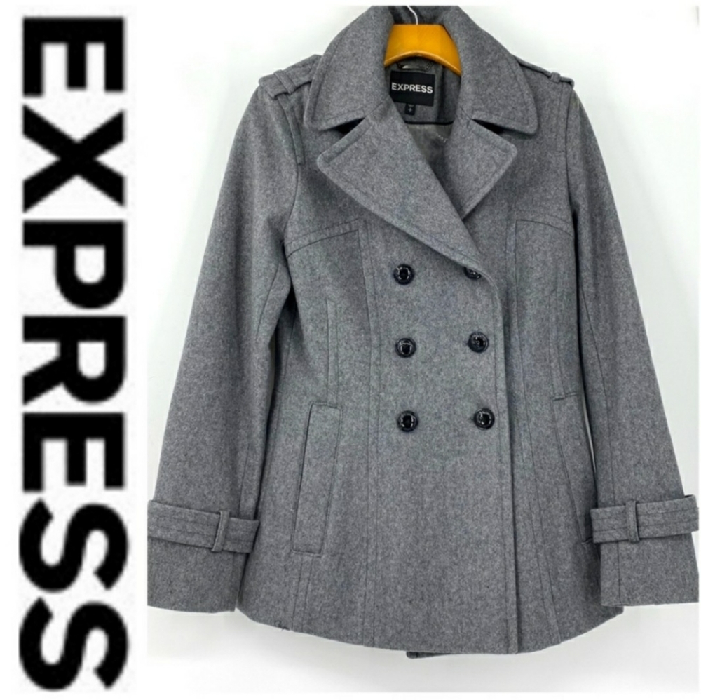 Express Wool Coat Sz. S Winter Peacoat Jacket